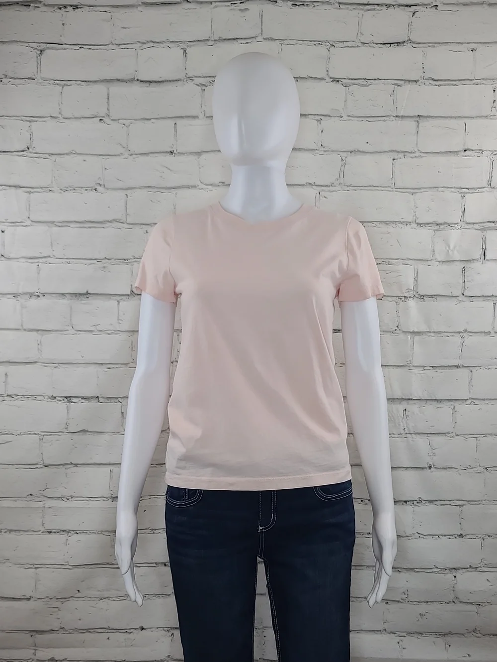 J Crew Broken-In Essential Cotton Crew Neck Short Sleeve Jersey Tee Peach/Pink